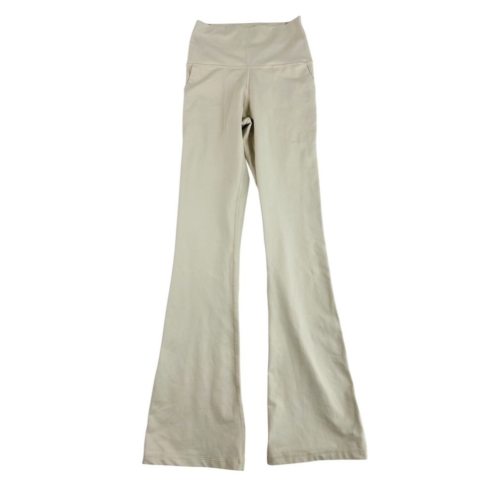 Offline By Aerie‎ Flare Leggings Women S Cream Waistband Active Yoga Gym